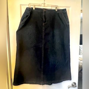 Long Denim Skirt